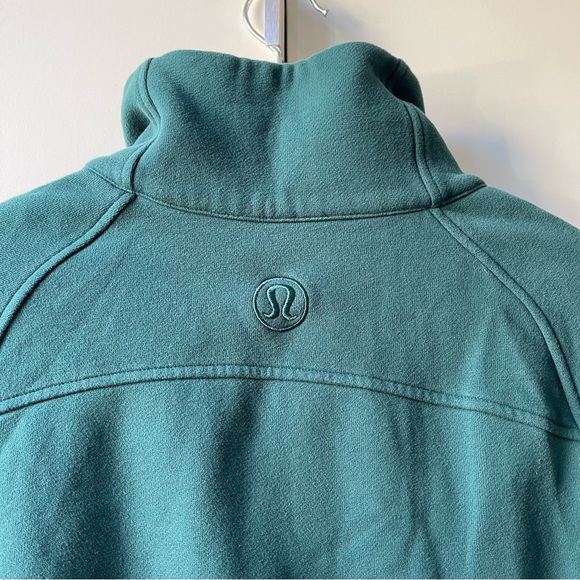 RARE COLOR Lululemon Scuba Oversized Funnel Neck M/L Storm Teal Gold - Picture 6 of 13
